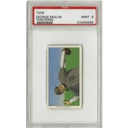 1909-11 T206 George Mullin Throwing PSA Mint 9 