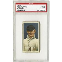 1909-11 T206 Red Murray Portrait PSA NM 7 