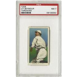 1909-11 T206 Cy Seymour Throwing PSA NM 7 