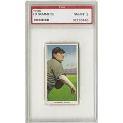 1909-11 T206 Ed Summers PSA NM-MT 8 