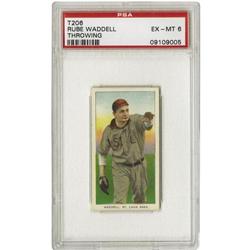 1909-11 T206 Rube Waddell Throwing PSA EX-MT 6 
