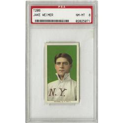 1909-11 T206 Jake Weimer PSA NM-MT 8 