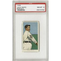 1909-11 T206 Jack White Buffalo PSA NM-MT 8 