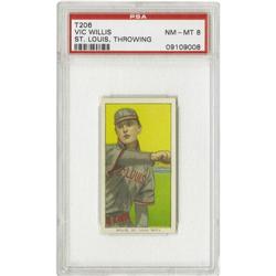 1909-11 T206 Vic Willis St Louis Throwing PSA NM-MT 8 