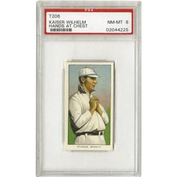 1909-11 T206 Kaiser Wilhelm Hands At Chest PSA 8 