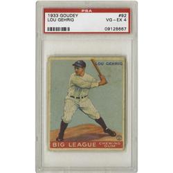 1933 Goudey Lou Gehrig #92 PSA VG-EX 4 