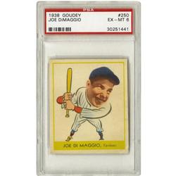 1938 Goudey Joe DiMaggio #250 PSA EX-MT 6 