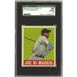 1948-49 Leaf Gum Co. Joe DiMaggio #1 SGC 88 