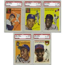 1954 Topps Baseball Complete Set, All PSA 6 