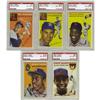 Image 1 : 1954 Topps Baseball Complete Set, All PSA 6 