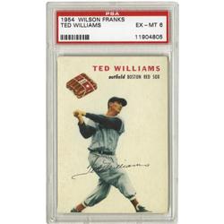 1954 Wilson Franks Ted Williams PSA EX-MT 6 