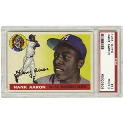 1955 Topps Hank Aaron #47 PSA Mint 9 