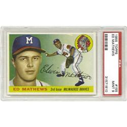 1955 Topps Eddie Mathews #155 PSA Mint 9 
