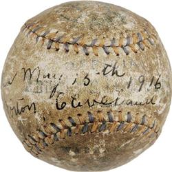 1916 Frank "Home Run" Baker Home Run Baseball 