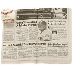 2000 Barry Bonds Career Home Run Baseball #558 