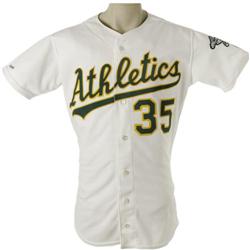 1990 Bob Welch Cy Young Season Game Worn Jersey 