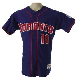 2001 Vernon Wells Game Worn Jersey 