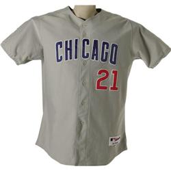 2003 Sammy Sosa Home Run #504 Game Worn Jersey 