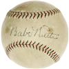 Image 1 : Babe Ruth Single Signed Baseball PSA/DNA 