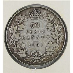 1931 CANADA HALF DOLLAR