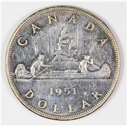 1951 CANADA SILVER DOLLAR