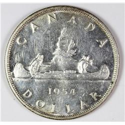 1954 CANADA SILVER DOLLAR