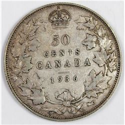 1936 CANADA HALF DOLLAR