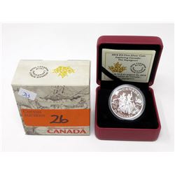 2014 .9999 Fine Silver "The Voyageurs" $15 Coin