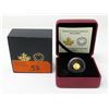 Image 1 : 2015 .9999 Gold Canadian "Rock Rabbit"  25¢ Coin