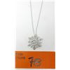 Image 1 : Diamond-Set Snowflake Slide/Pendant Necklace