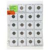 Image 1 : Sheet of 19 Canadian King George V Nickels