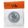 Image 1 : 1 Oz .9999 Fine Silver 2017 Canada Maple Leaf Coin