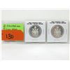 Image 1 : 2 High Grade 1960s Canadian Silver Half-Dollars
