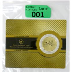 Fine Gold $200 Canadian Maple Leaf Forever Coin