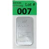Image 1 : 1 Oz Asahi Refining .999 Fine Silver Bar