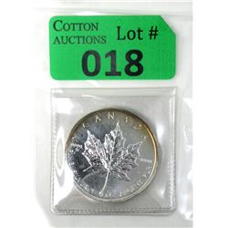 1 Oz .9999 Fine Silver 2011 Canada Maple Leaf Coin
