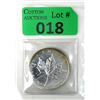 Image 1 : 1 Oz .9999 Fine Silver 2011 Canada Maple Leaf Coin
