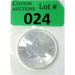 1 Oz .9999 Fine Silver 2014 Canada Maple Leaf Coin