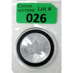 1 Oz .9999 Fine Silver 2017 Canada Maple Leaf Coin