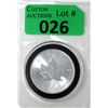 Image 1 : 1 Oz .9999 Fine Silver 2017 Canada Maple Leaf Coin
