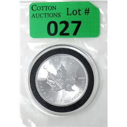 1 Oz .9999 Fine Silver 2017 Canada Maple Leaf Coin