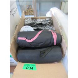 Case of Compact Black Umbrellas