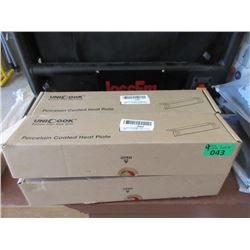 4 New Porcelain Coated Barbecue Heat Plates