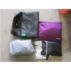 Nylon Tarp & 3 Fold Out Bags