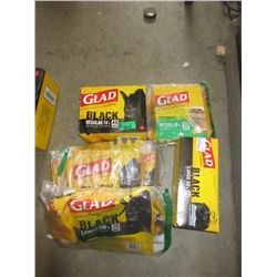 5 Boxes of  Glad Garbage Bags