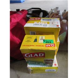 5 Boxes of Glad Garbage Bags