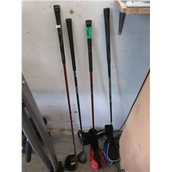4 Golf Clubs - 3 Lefts 1 Right