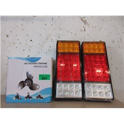 Outboard Propeller & 2 LED Lights
