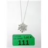 Image 1 : .925 Sterling Silver Diamond Necklace