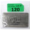 Image 1 : 1 Oz. USA Mint .999 Fine Titanium Buffalo Bar